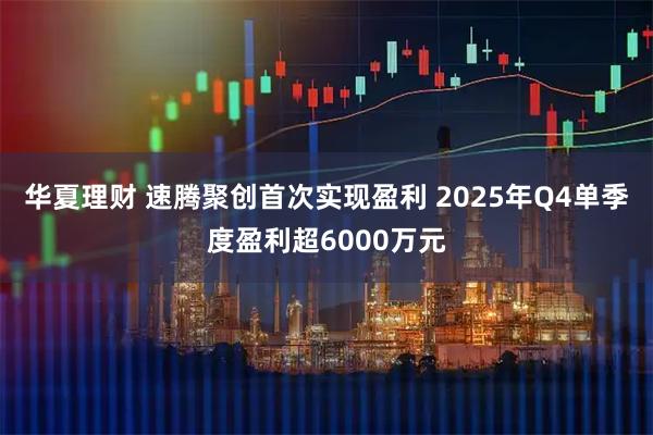 华夏理财 速腾聚创首次实现盈利 2025年Q4单季度盈利超6000万元