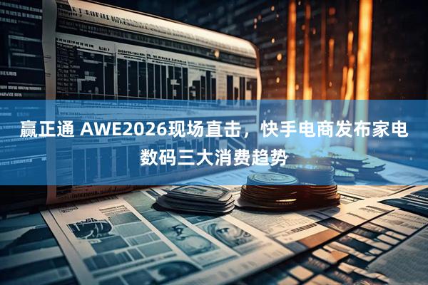 赢正通 AWE2026现场直击，快手电商发布家电数码三大消费趋势