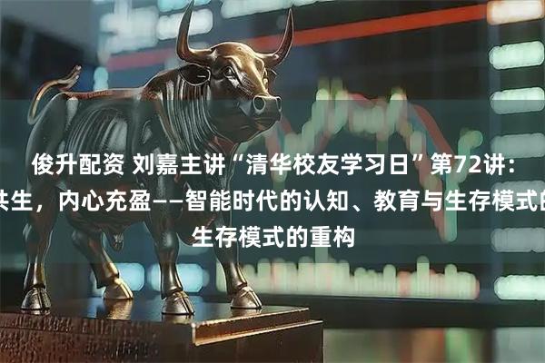 俊升配资 刘嘉主讲“清华校友学习日”第72讲：与AI共生，内心充盈——智能时代的认知、教育与生存模式的重构
