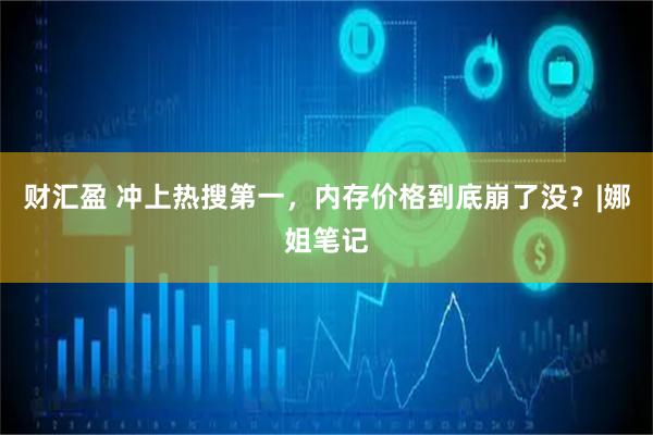 财汇盈 冲上热搜第一，内存价格到底崩了没？|娜姐笔记